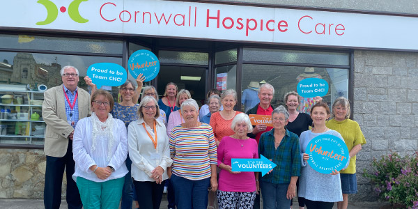 retail-featured staff and volunteers outside shop Retail Volunteer
