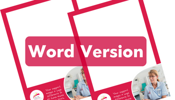 Blank poster template – Word Docx