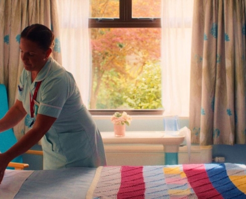 Still shot from Cornwall Hospice's new film